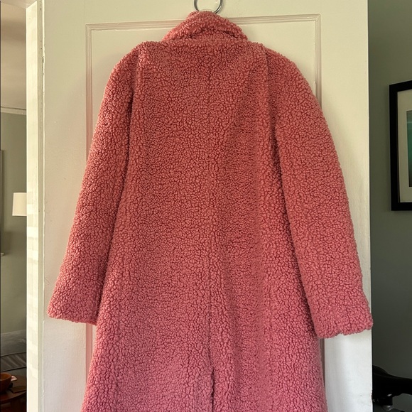 Pink J Crew Teddy Pea Coat - Picture 3 of 7